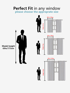 <span class=keywords><strong>Tende</strong></span> Pesanti in Tinta Unita ad Alta Precisione e Ombreggiatura Elevata, Stile Semplice per Soggiorni, Camere <span class=keywords><strong>da</strong></span> Letto, Balconi e Guardaroba - Product Image 3