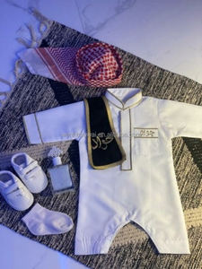 Fabbrica personalizzata XXL pagliaccetto per bambini fatti a mano UAE Dubai arabo vestiti per bambini con Logo personalizzato pronto per la stagione primaverile Ramadan EID - Product Image 3
