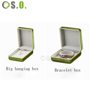 Estuche de Terciopelo Verde de Alta Gama para Joyería, Caja Personalizada para Collar y Colgante, Cajas de Terciopelo y Gamuza con Diseño Elegante, Caja de Franela para Collar - Product Image 5
