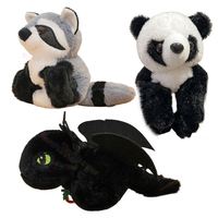 Rabu Bubu Circle Peluche Capibara Super Douce en Coton PP et Maille, Bracelet à Tapoter, Cadeau d'Anniversaire pour Enfants, Doudou, Porte-clés
