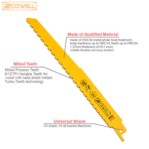 32 cái phá hủy lưỡi cưa Kit 6 inch đến 9 inch bi-kim loại Sabre qua lại lưỡi cưa đặt cho công thức thấy máy - Product Image 3