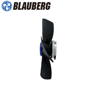 Ventilateurs axiaux industriels Blauberg 24V 300MM 2050RPM à pales en plastique, haut débit d'air, longue durée de vie, pour équipements d'extraction de poussière industrielle