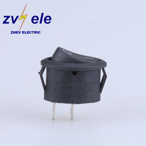 SPST 2 Pin Rocker Switch Full Black <strong>Ablong</strong> With Marine Light Button - Product Image 2