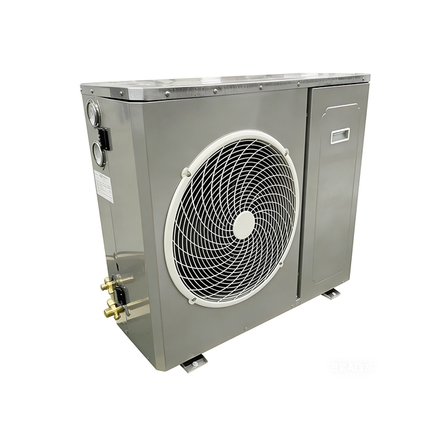 Compact Single Fan Air Cooled Condensing Unit with Hermetic Compressor and Black E-Coated Fin for Cold Room