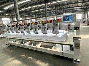 Máquina de Bordar Computarizada de Alta Velocidad con 8 Cabezales para Gorras y Bordado Plano, Máquina de Bordar Industrial Plana - Product Image 1