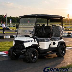 Carrito de Golf Eléctrico de Litio de 4 Plazas Todoterreno con Suspensión Independiente, Pantalla Grande, Audio, Llantas Todoterreno de 12-14 Pulgadas, Color Personalizado - Product Image 1