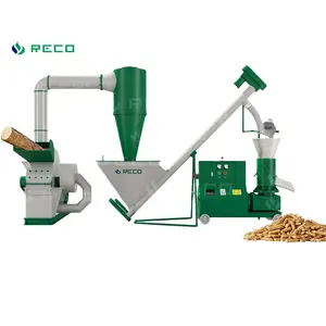 Big Feed Pellet-Maschine-Preis Holz pellet mühle Maschine alles in einer Hoch leistung 200kg Stunde Holz pellet maschine