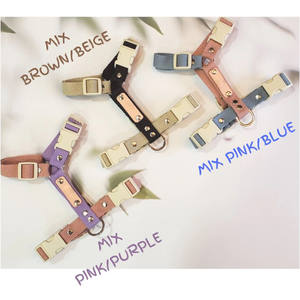 Nieuwe Aankomst Luxe Huisdieren Accessoires Premium Aangepaste Logo Fabrikanten Groothandel Geen Trekband Hond Riem Harnas Set - Product Image 2