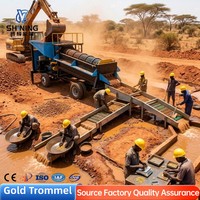 Trommel à or mobile et portable CY- pour l'extraction de l'or alluvionnaire sur site minier
