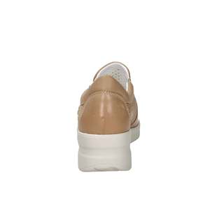 Sneakers Morbide da Donna Cinzia, Colore Cammello, Perforate con Chiusura a Zip, Scarpe da Passeggio - Product Image 3