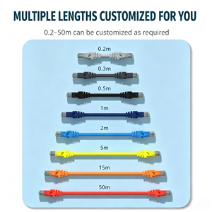 Câble de raccordement blindé PoE CCA Cat6 Cat6a <span class=keywords><strong>RJ45</strong></span> SFTP 10m 33ft étanche pour caméra de sécurité IP, connexion extérieure - Product Image 5