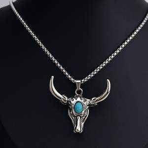<span class=keywords><strong>Collier</strong></span> Tête de Taureau en Acier Inoxydable <span class=keywords><strong>pour</strong></span> Homme - Product Image 5