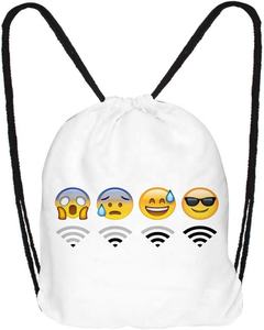 Logotipo personalizado Nylon Flat Promo Bolsas con cordón Bolsa con cordón de poliéster barato personalizado - Product Image 1