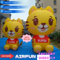 AIRFUN  Gonflable personnalisé géant en forme de guimauve, gonflable d'Halloween et grande mascotte de dessin animé, gonflables publicitaires pour événements