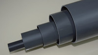 Tuyau de pvc noir 110mm 160mm 250mm pvcu tube gris foncé couleur résistant aux uv