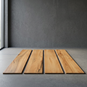 Panel de Pared de Porcelana con Efecto Madera 200x1200mm, Acabado Mate, Grano de Madera Sólida, Panel Interior para Dormitorio y Sala de Estar - Product Image 2