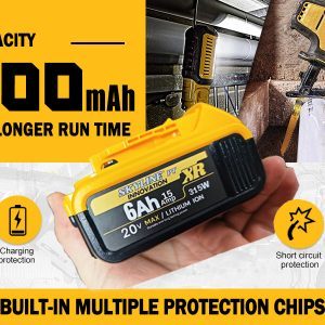 Высококачественные аккумуляторы DeWalt 20V 5Ah (2 шт.) для электроинструментов, 6.0Ач, 15 Ампер, по лучшей цене - Product Image 3