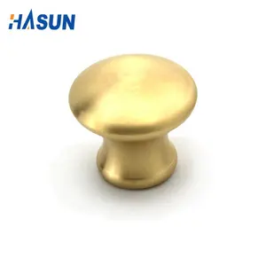 Custom Cheap Drawer cabinet solid Brass Handle And Round brass knob