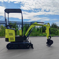 Promo Panas T10-2 Excavator Mikro 0.8 Ton untuk Kehutanan, Pertanian, Hidrolik, Zero Tail Swing, Mini Digger Handal