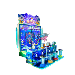 Công viên đầy màu sắc Kid đồng tiền hoạt động 4 người đánh cá mô phỏng máy cho trò chơi trung tâm trò chơi Arcade trò chơi - Product Image 3
