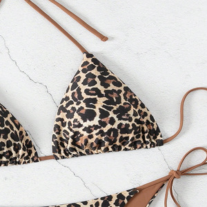 Biquíni Estampado de Leopardo de Alta Qualidade e Preço Acessível 2026 - Conjunto de Duas Peças Sexy para Férias de Verão na Praia - Product Image 4