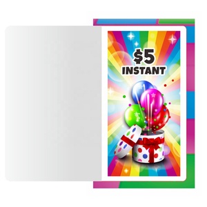Fabricante Profesional de Tarjetas de Juego con Ventana Desgarrable, Tarjetas Temáticas de Globos, Tarjetas de Raspar y Ganar, Boletos de Lotería Personalizados - Product Image 1