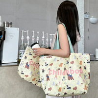 Sacs fourre-tout en PP tissé personnalisés avec motif de dessin animé mignon WML031, sacs à main promotionnels pour vêtements, cadeaux et publicité