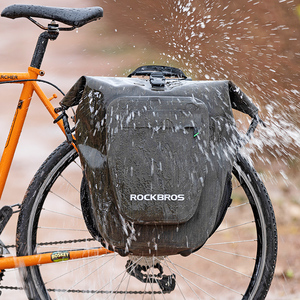 Borsa Portapacchi Impermeabile ROCKBROS 27L per Bicicletta, in Nylon 840D con Pellicola TPU, Chiusura Roll-Top per Ciclismo, Touring e Pendolarismo - Product Image 3