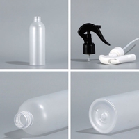 Flacon Pulvérisateur en Plastique PET Givré Noir Blanc Transparent de 100ml 120ml 150ml 250ml 300ml pour Pièce avec Buse à Gâchette et Capuchon