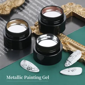 BORN PRETTY wholesale nail salon supplier hot selling nail art gel quick drying long lasting metallic drawing gel