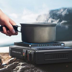 Nouveaux produits : Four à gaz portable d'extérieur avec réchaud, mini réchaud de camping pliable, mini réchaud de camping à jet - Product Image 5