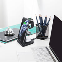 Support de chargeur sans fil rapide 15W 3-en-1 magnétique pour téléphone et montre intelligente Chargeur magnétique multifonction certifié CE Rohs
