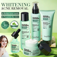 Ensemble de soins du visage anti-acné à l'arbre à thé, marque privée OEM SADOER, hydratant éclaircissant, contrôle du sébum, soin équilibrant de la peau coréenne