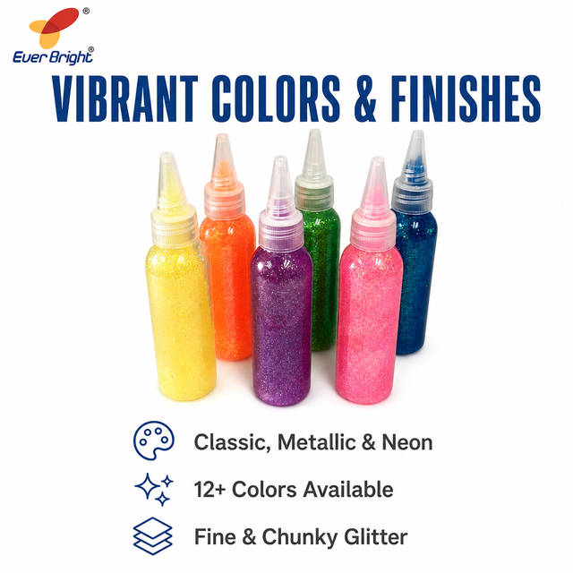 DIY Handmade Waterproof Glitter Glue Non-toxic Glitter Powder Glue for Paper and Decoration Graffiti Glue