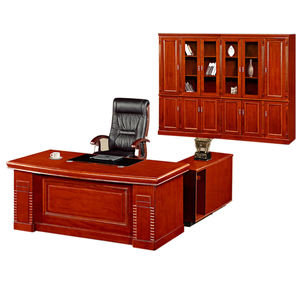 AH-24, escritorio de oficina barato clásico de alta calidad, mesa de oficina ejecutiva minimalista de madera para CEO - Product Image 1