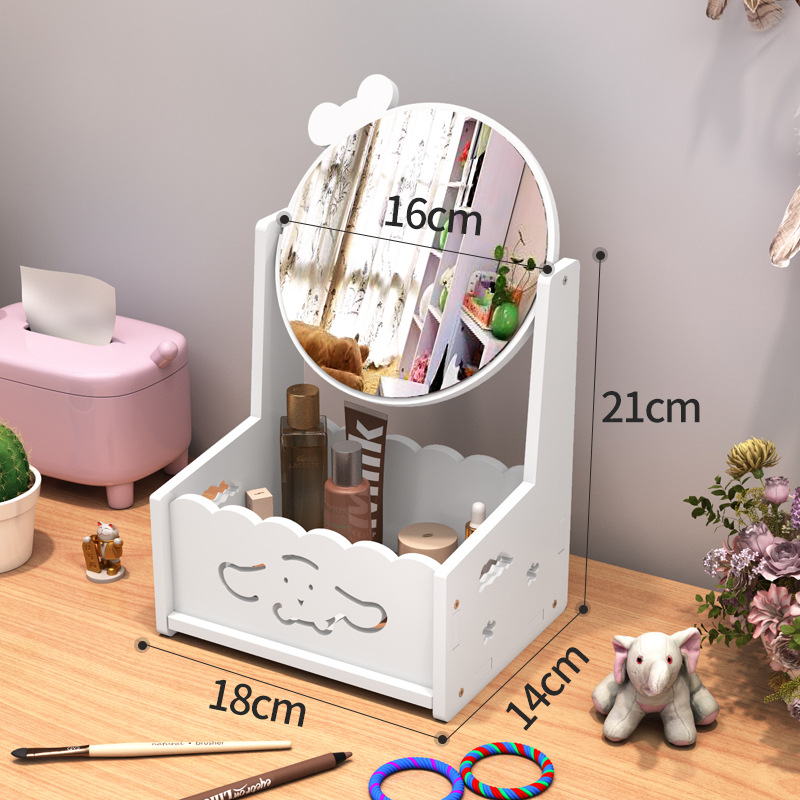 Round mirror [one layer of cinnamon dog]