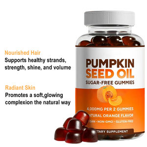 Integratore di Olio di Semi di Zucca Naturale in Gommose 4000mg, Supporto per Capelli, Pelle e Sistema Immunitario, Estratto di Zucca in Gommose - Product Image 3