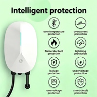Borne de recharge murale intelligente pour VE 7 kW Type 2 avec contrôle par application, OCPP, RFID, résistante aux intempéries, certifiée CE FCC, garantie 18 mois, fourniture OEM