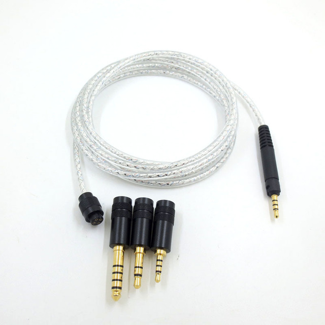 Replacement Upgrade Cable for ATH-M50X M40X M70X Headphone Headset Audio Cables Silver Plating 2.5mm 3.5mm 4.4mm