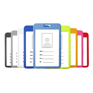 एक्रिलिक Uhoo कार्ड धारक निजीकृत लोगो प्लास्टिक आईडी कार्ड बिल्ला धारक कस्टम