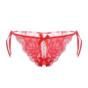 Xp088 Culottes transparentes pour femmes, en dentelle à volants et nœuds, <span class=keywords><strong>prix</strong></span> abordable, <span class=keywords><strong>lingerie</strong></span> érotique, slips transparents en <span class=keywords><strong>lingerie</strong></span> <span class=keywords><strong>sexy</strong></span> - Product Image 5