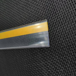 Meethoope 20 ~ 22mm H pvc plastica scaffale prezzo etichetta titolare striscia dati autoadesiva per ripiano in legno 25mm H - Product Image 3