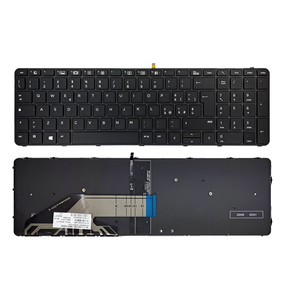 Teclado para ordenador portátil con diseño de EE. UU. RU BR UK IT SP LA para HP Probook 450 G3 <span class=keywords><strong>G4</strong></span>, <span class=keywords><strong>455</strong></span> G3 <span class=keywords><strong>G4</strong></span>, 470 G3 <span class=keywords><strong>G4</strong></span> - Product Image 1