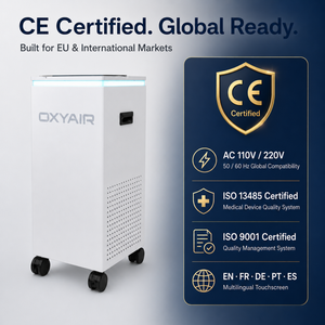 Générateur d'oxygène médical Oxyair 10 litres, 110 l/min air, 96 % O2, concentrateur d'oxygène 10 l/min pour chambre hyperbare - Product Image 6