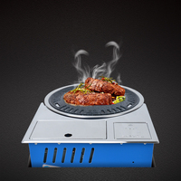 Grill à gaz propane de table coréen sans fumée pour rôtir
