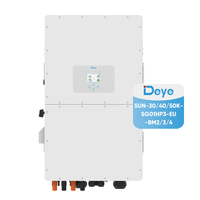 Onduleur solaire hybride triphasé Deye 50 kW 40 kW 30 kW 25 kW 20 kW haute tension avec stockage d'énergie EU AM2 BM4