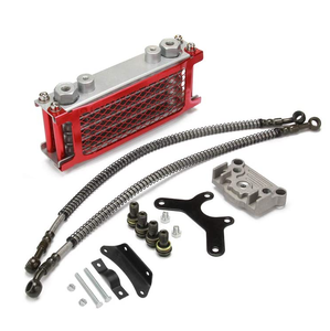 Radiateur refroidisseur d'huile à petite cylindrée en alliage d'aluminium Haofa - Ajustement <span class=keywords><strong>universel</strong></span> pour le refroidissement des moteurs de voitures et de motos - Product Image 5