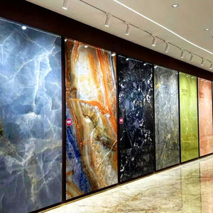 Panel Dinding Lembaran Marmer WPC/PVC Anti Air Ashanti, Desain Lembaran Marmer UV PET/3D Arang Bambu, Apartemen Modern Karbon - Product Image 4