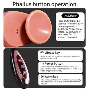 High Quality <b>Thick</b> <b>Dildo</b> Realistic Remote Control Silicone Gel Dual Density Monster Large Suction Cup Huge <b>Dildo</b> Toys for Women - Product Image 6