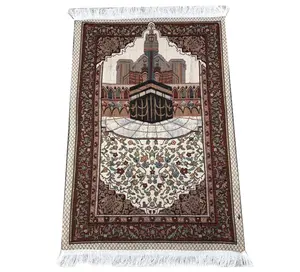 Manta de oración musulmana, alfombra de oración, alfombra de oración antideslizante islámica de lujo